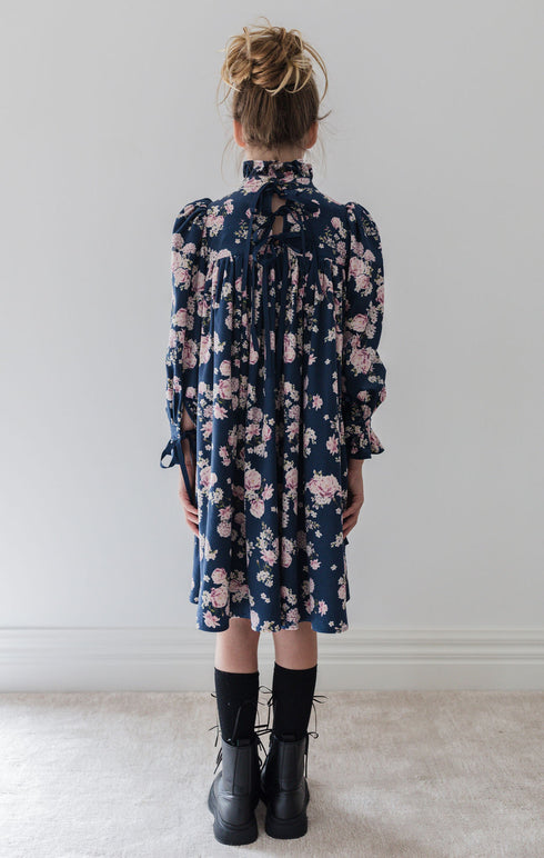Steph Lilac Floral Printed Cord Dress